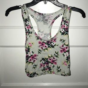 Flowered Crop Top